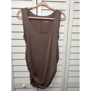 Lane Bryant Fitted Ruched Side Stretch Tank Top Women's Size 14/16 Mocha